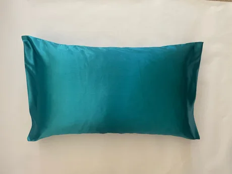 Satin Pillow Cases - Teal — view 2