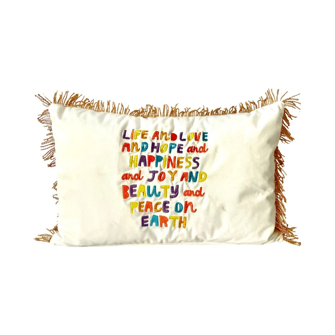 Scatter Cushions - Joy/White